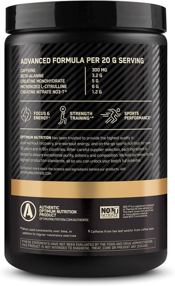 Optimum Nutrition Pre workout Advanced