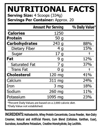 Core Champs Mass Gainer