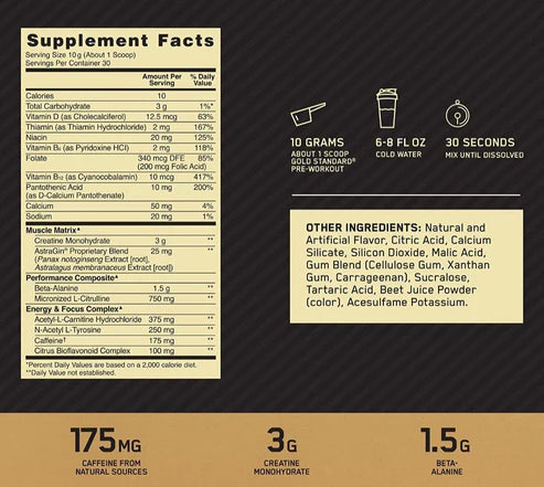 Optimum Nutrition Gold Standard Preworkout